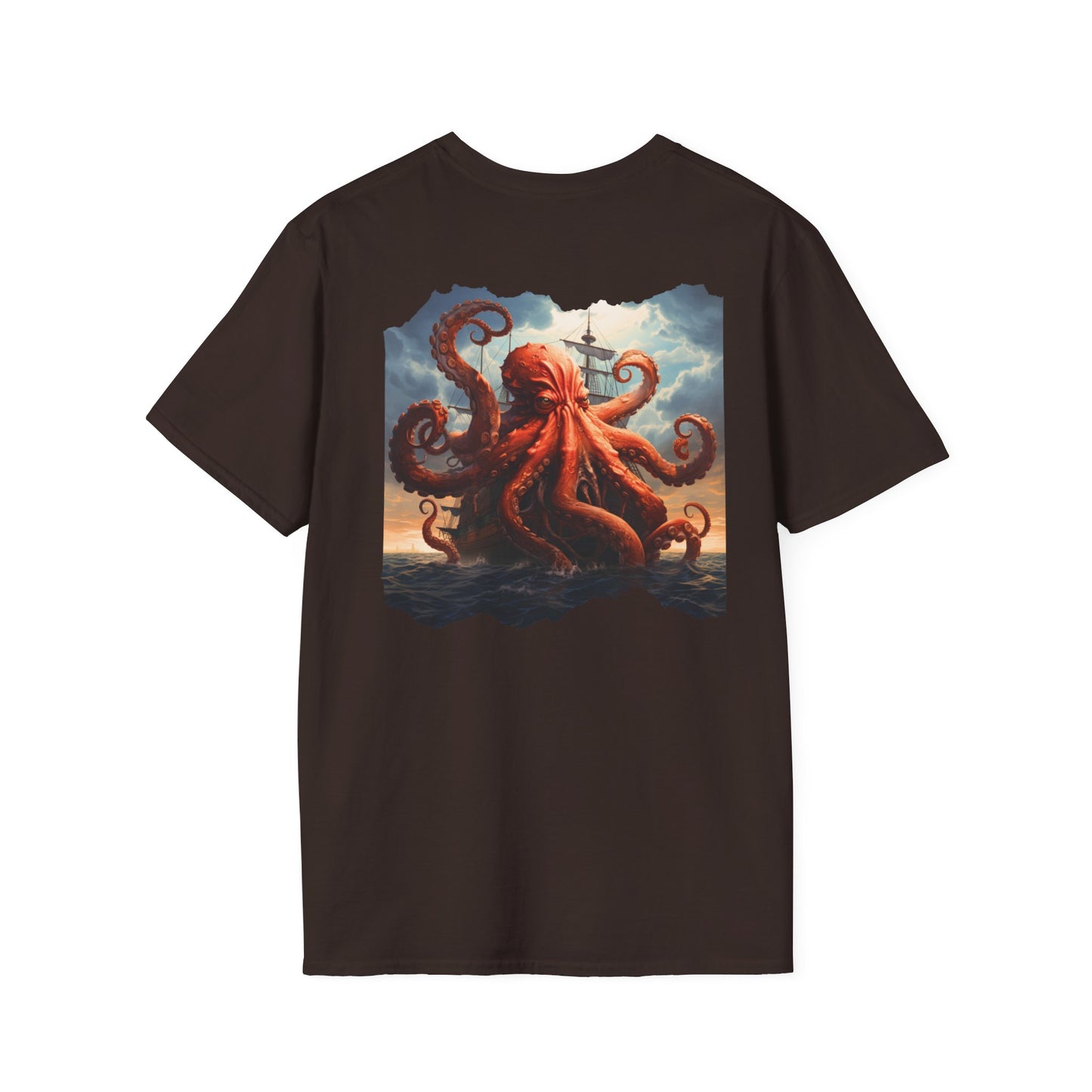 Kraken Storm Unisex Softstyle Crewneck T-Shirt