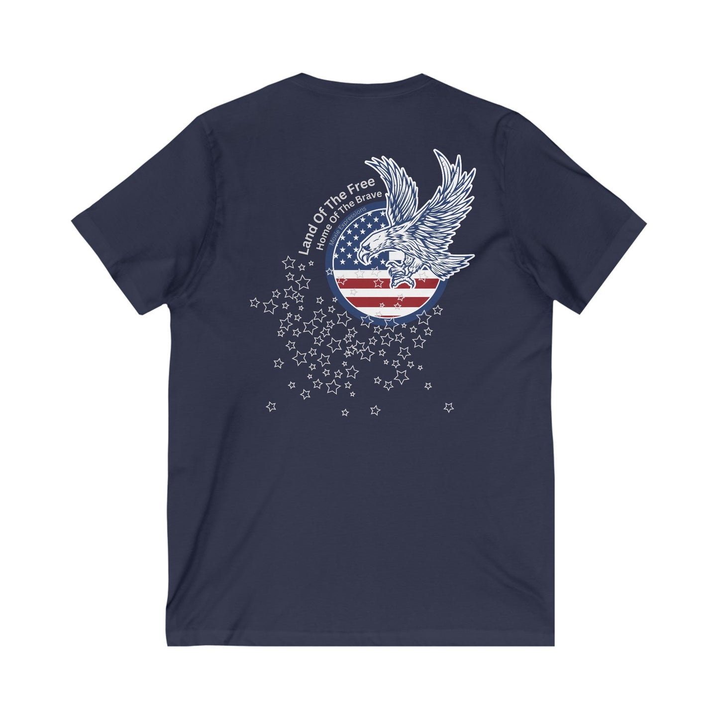 Brave Eagle Unisex Jersey Short Sleeve V-Neck Tee