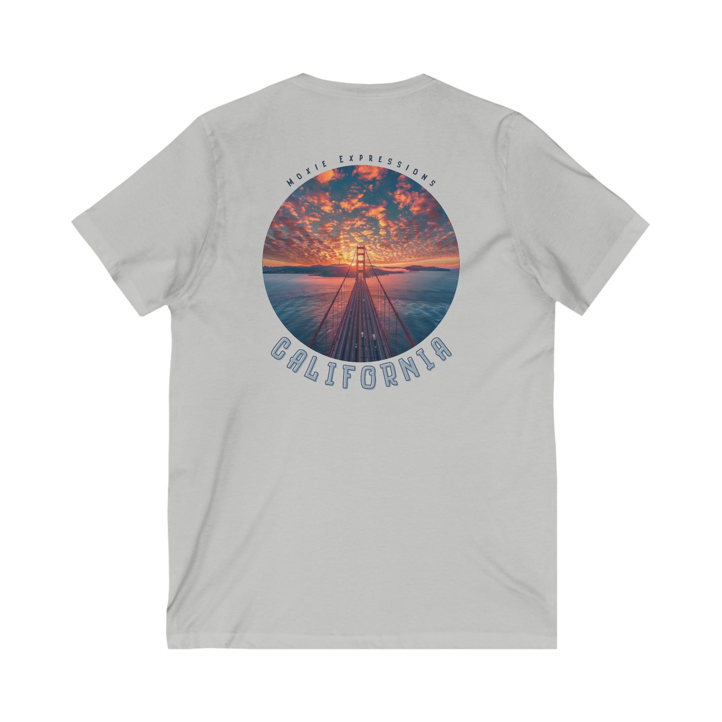 California Horizon Unisex Jersey Short Sleeve V-Neck Tee