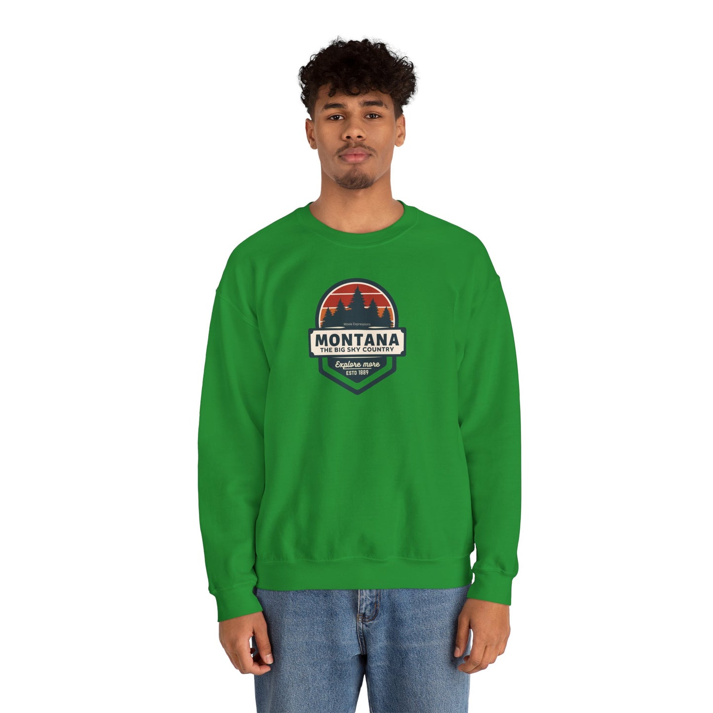 Montana Big Sky "Explore More" Unisex Crewneck Sweatshirt