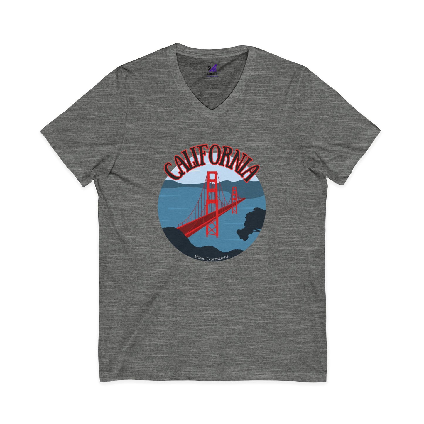 Bridges of Glory Unisex Jersey Short Sleeve V-Neck Tee