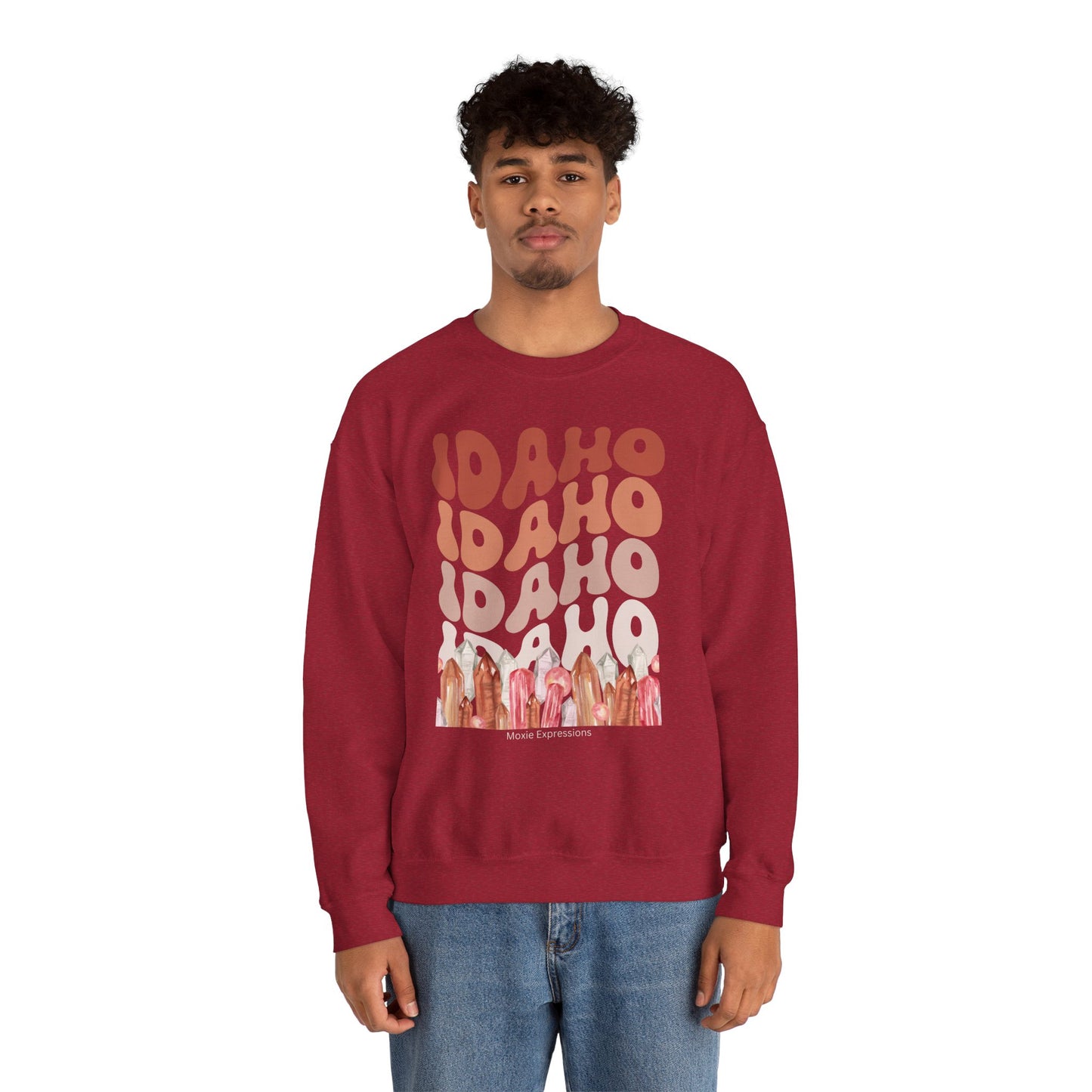 Idaho Gemstone Fusion Unisex Crewneck Sweatshirt