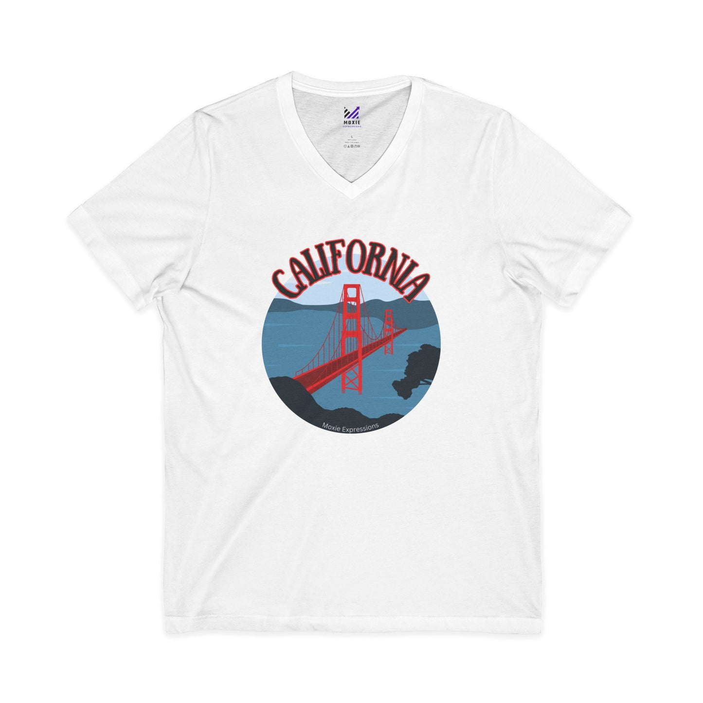 Bridges of Glory Unisex Jersey Short Sleeve V-Neck Tee