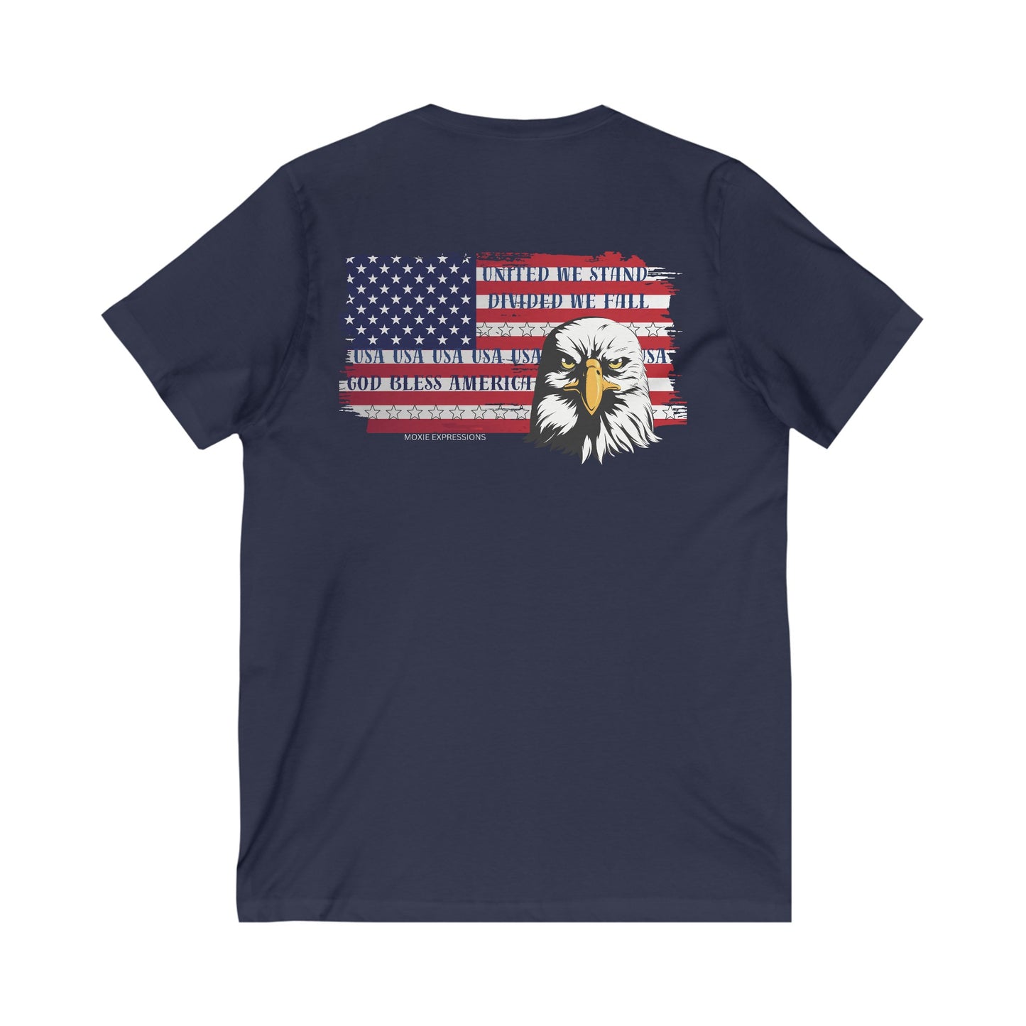 Eagle of Unity Unisex Jersey Short Sleeve V-Neck Tee