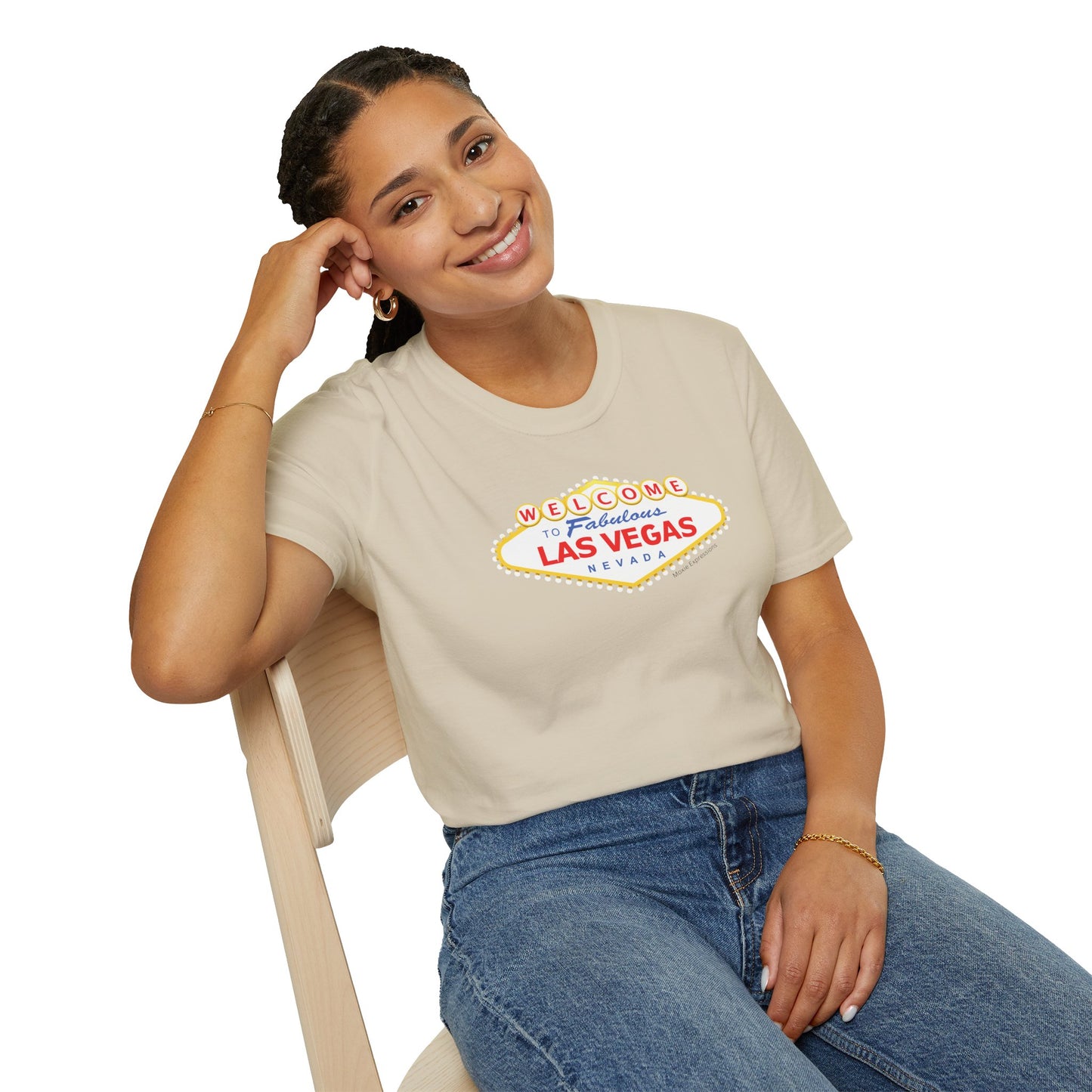 Vegas Vibes Unisex Softstyle Crewneck T-Shirt