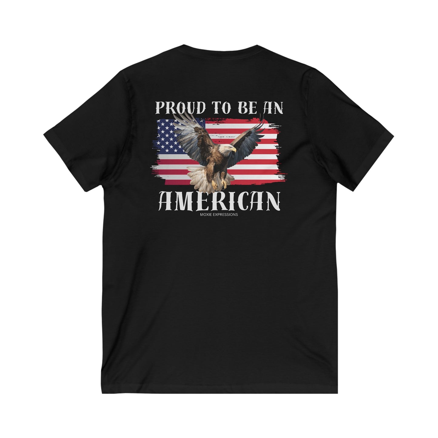 Proud Patriot Unisex Jersey Short Sleeve V-Neck Tee
