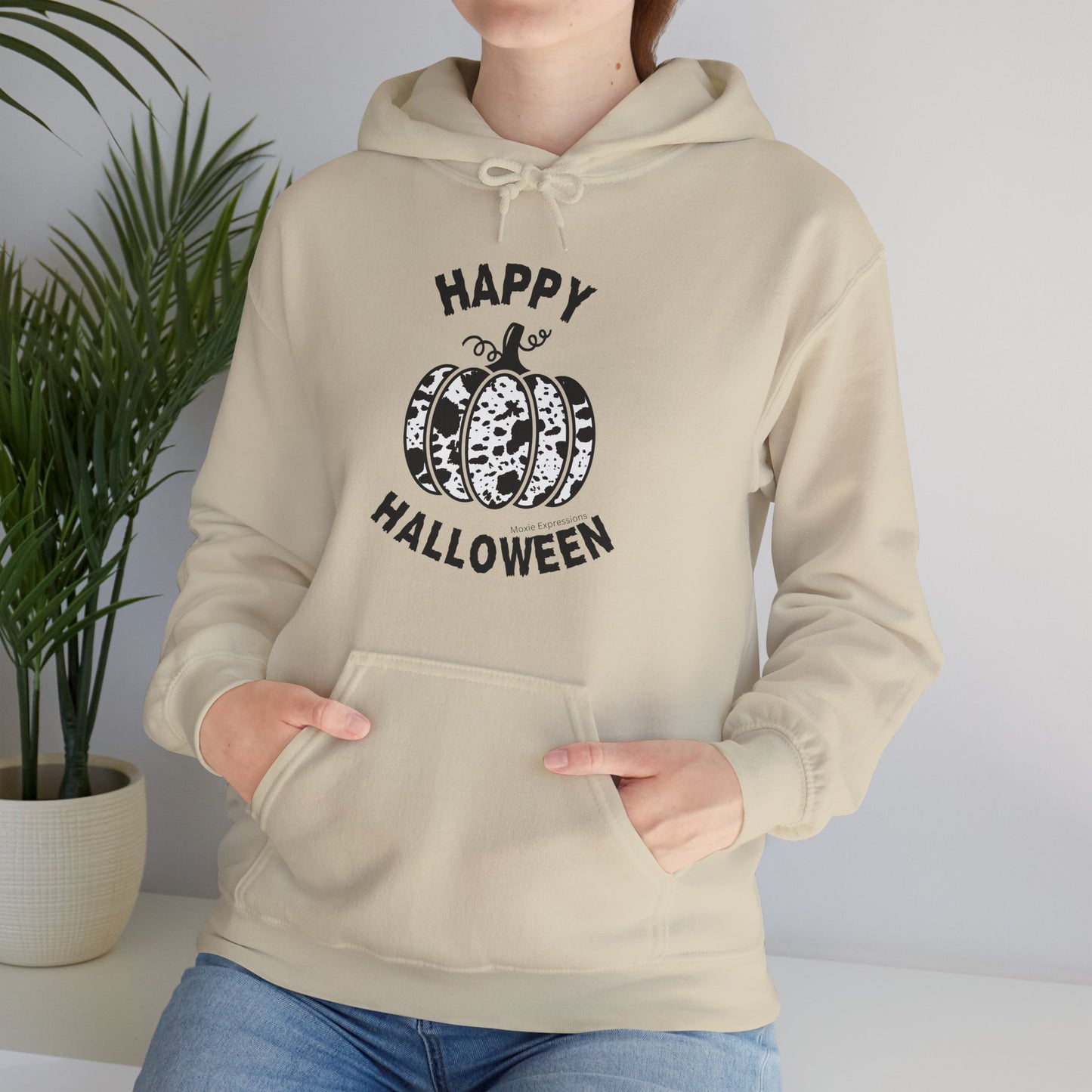 Cow Pumpkin Patch Unisex Hooded Sweatshirt