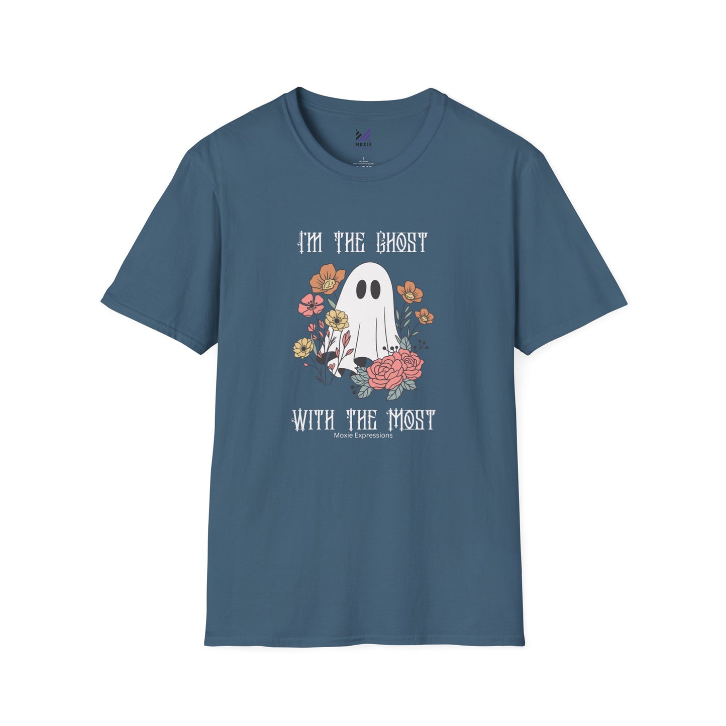 Ghost with the Most Unisex Softstyle Crewneck T-Shirt