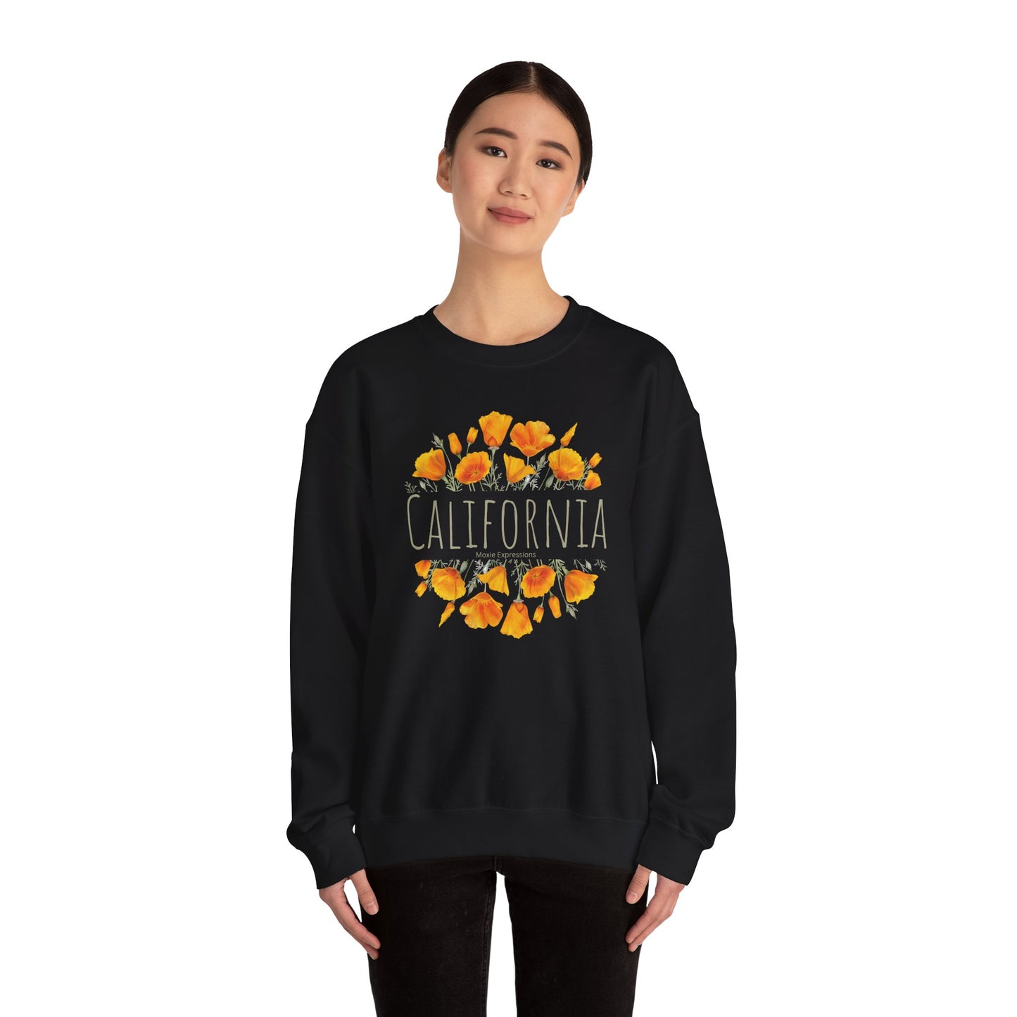 Golden Bloom Unisex Crewneck Sweatshirt