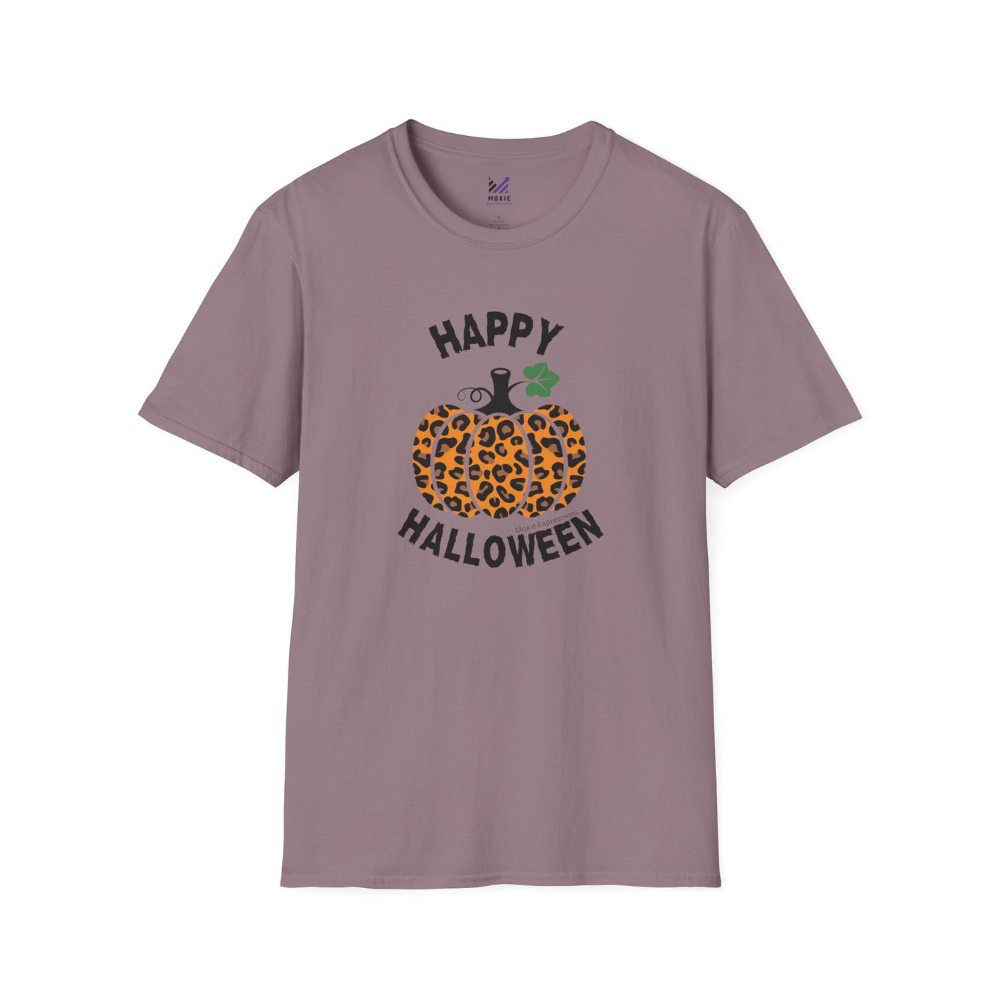 Cheetah Chic Pumpkin Patch Unisex Softstyle Crewneck T-Shirt