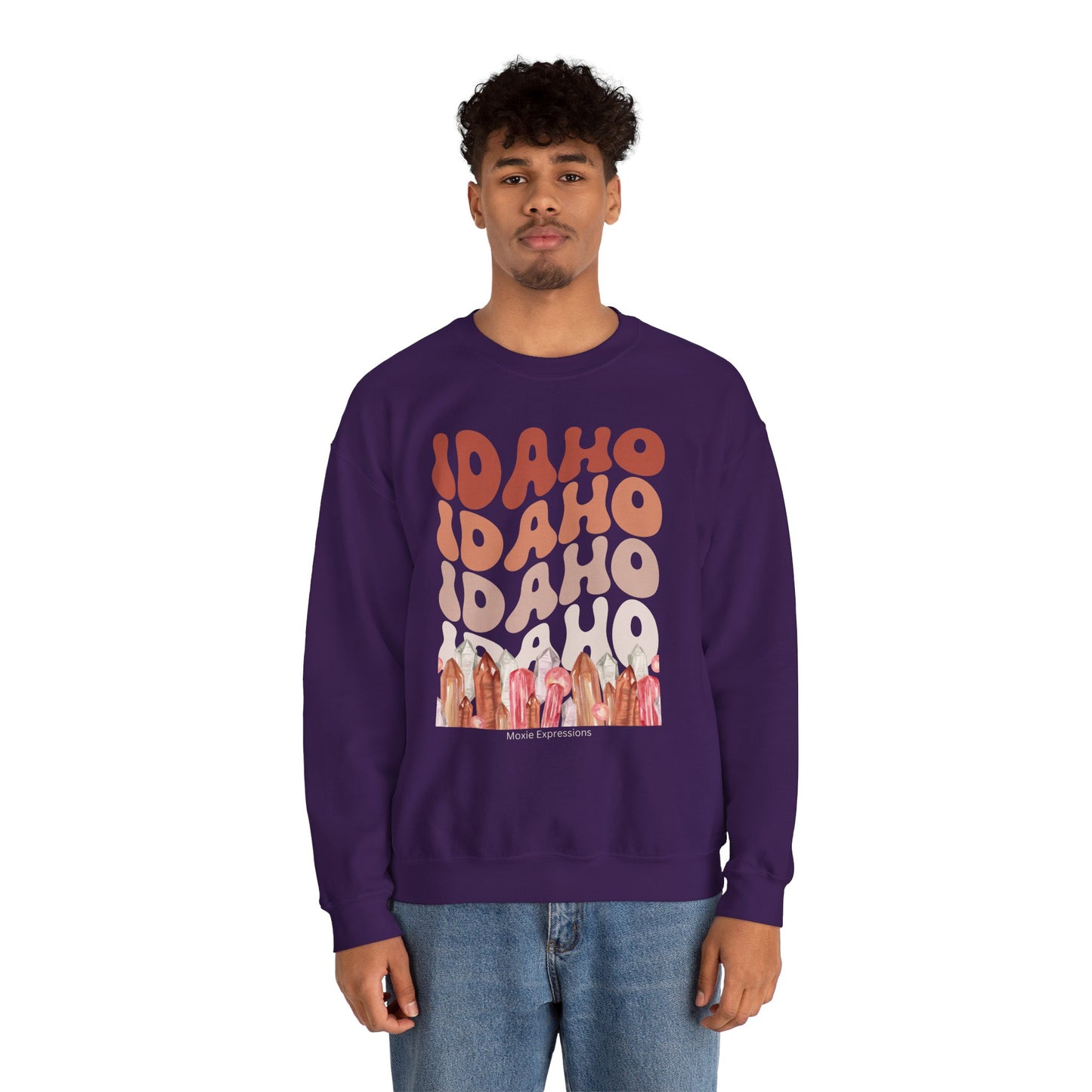Idaho Gemstone Fusion Unisex Crewneck Sweatshirt