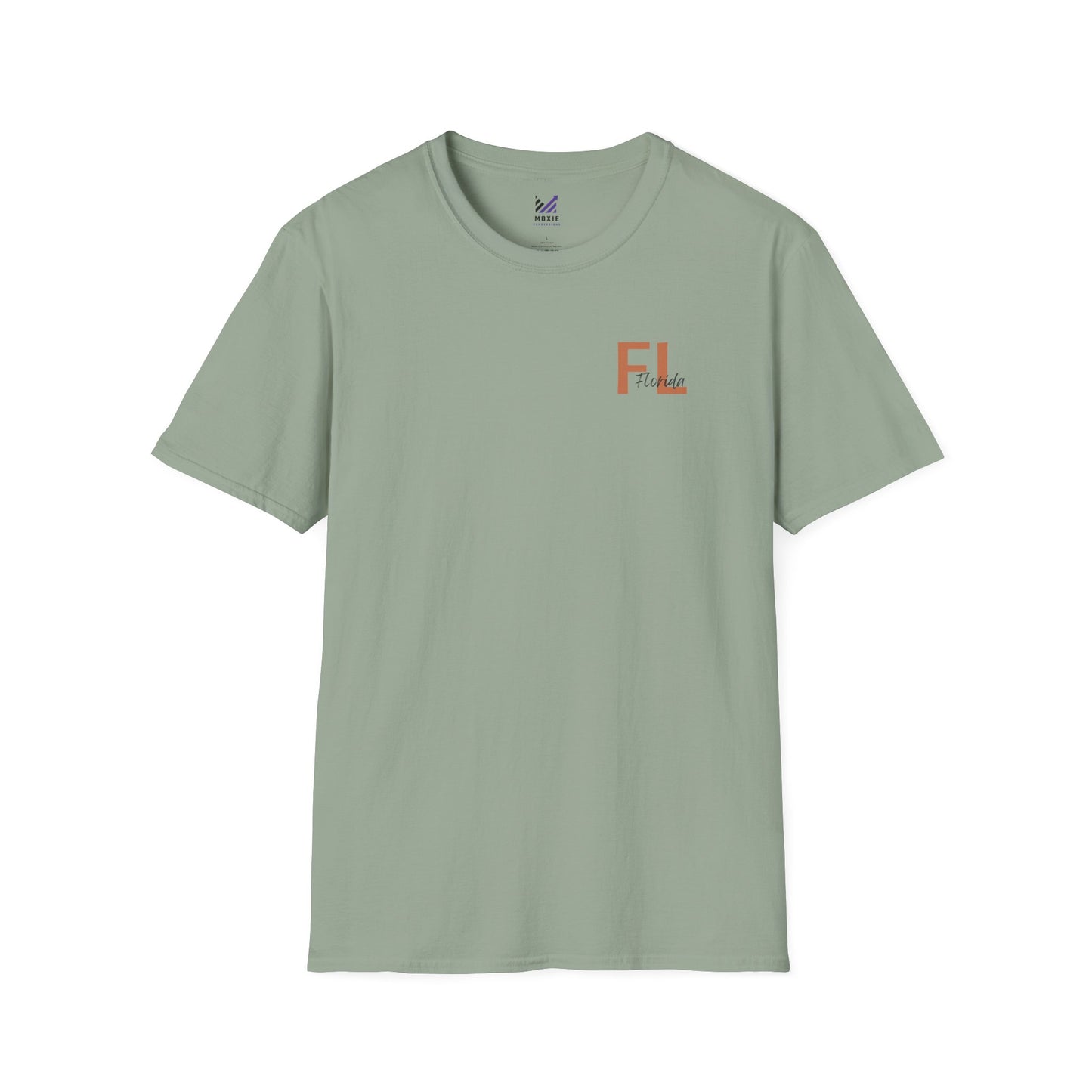 Florida Sunset Currents Unisex Softstyle Crewneck T-Shirt