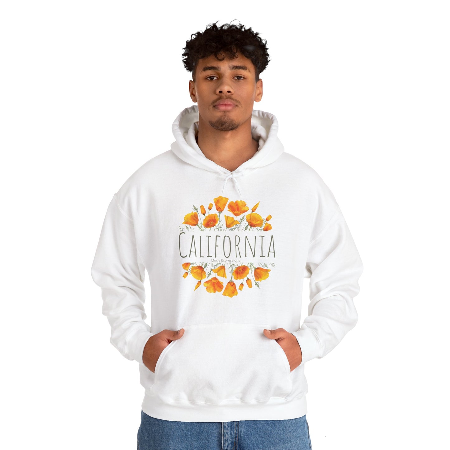 Golden Bloom Unisex Hooded Sweatshirt