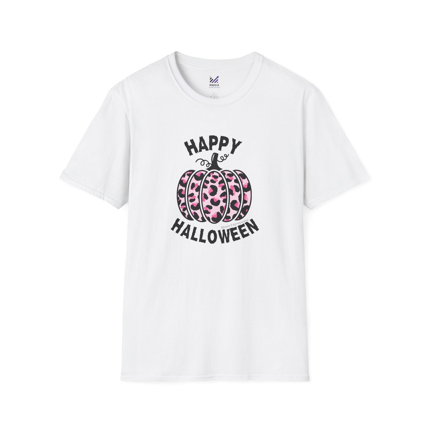 Sassy Pink Pumpkin Patch Unisex Softstyle Crewneck T-Shirt