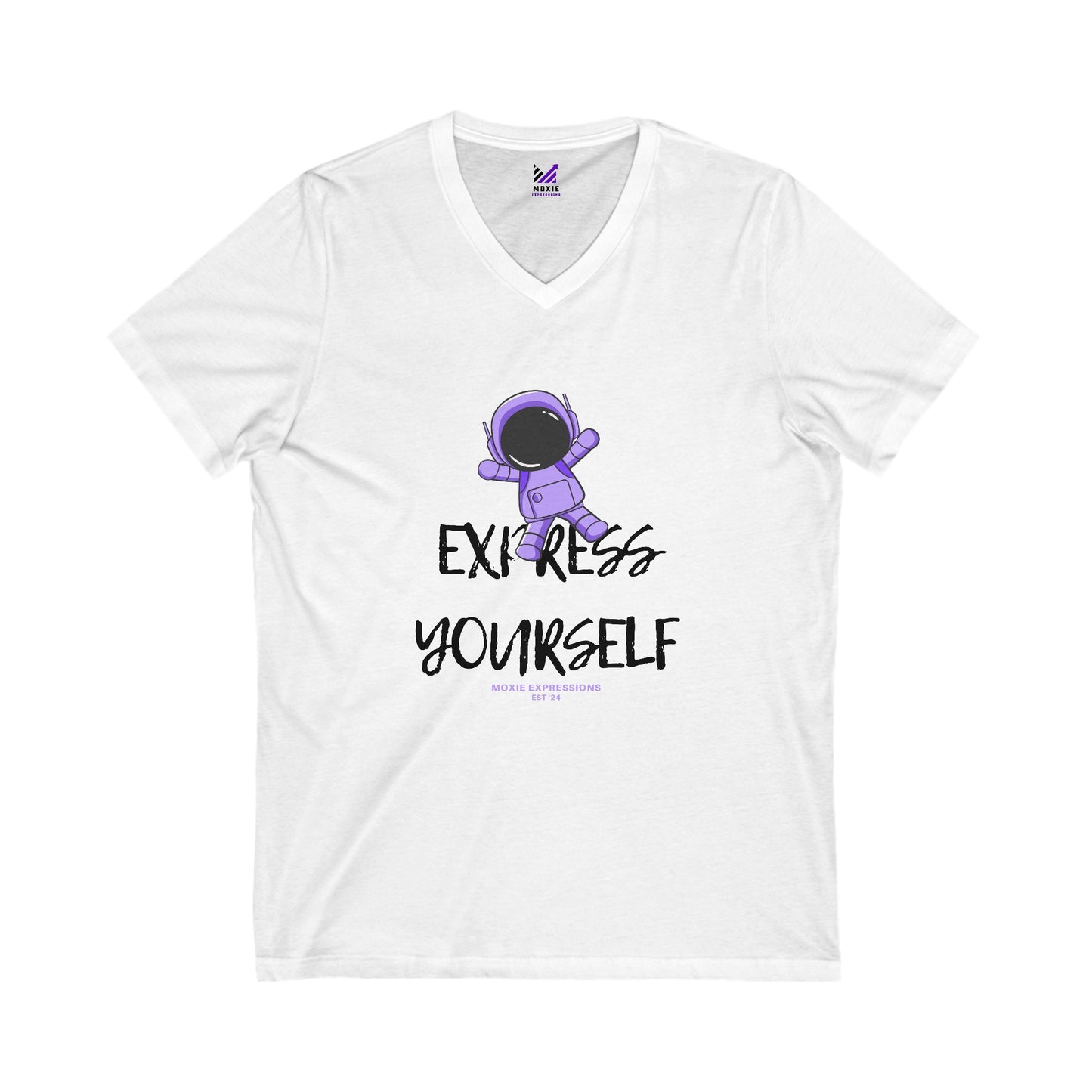 Stellar Explorer Unisex Jersey Short Sleeve V-Neck Tee