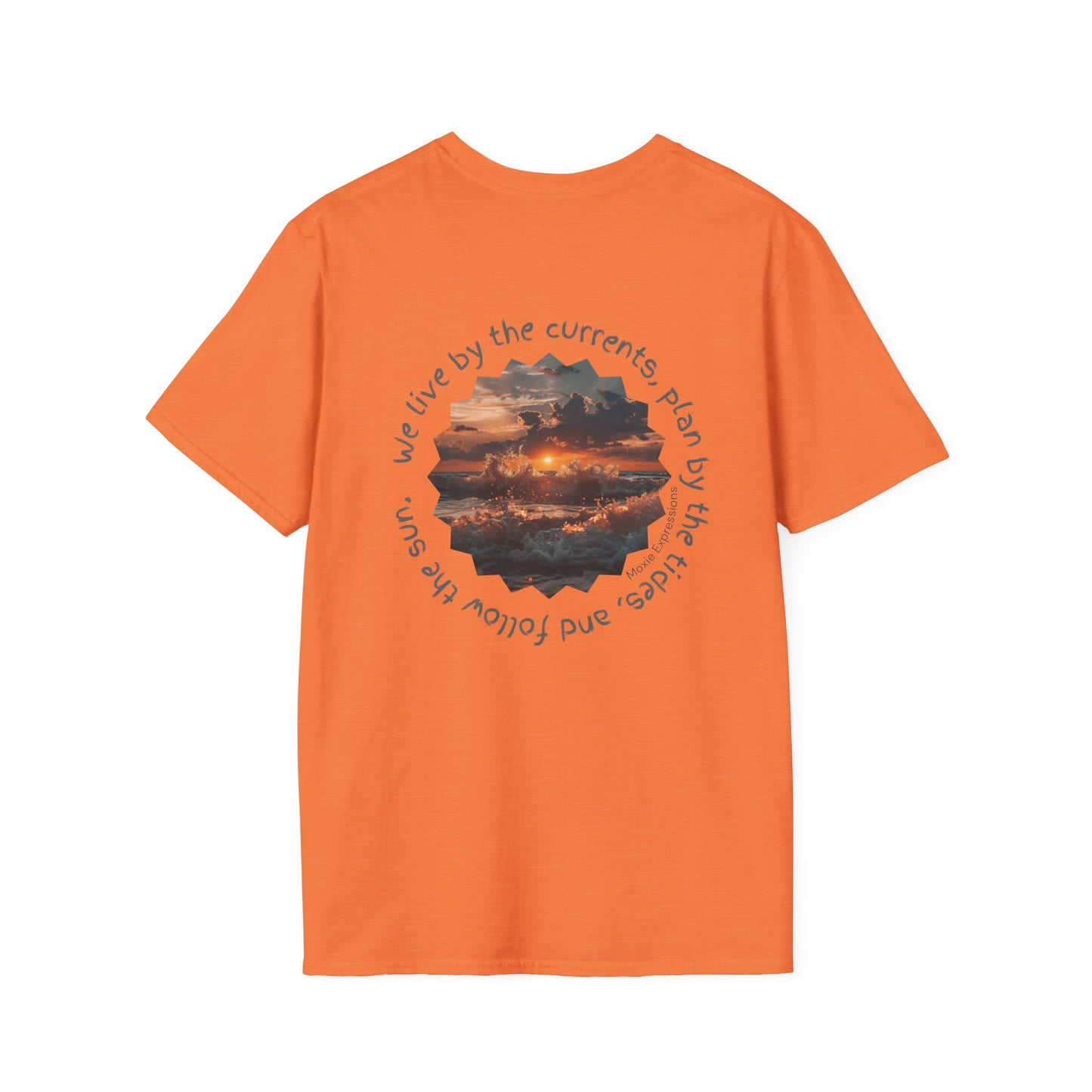 Florida Sunset Currents Unisex Softstyle Crewneck T-Shirt