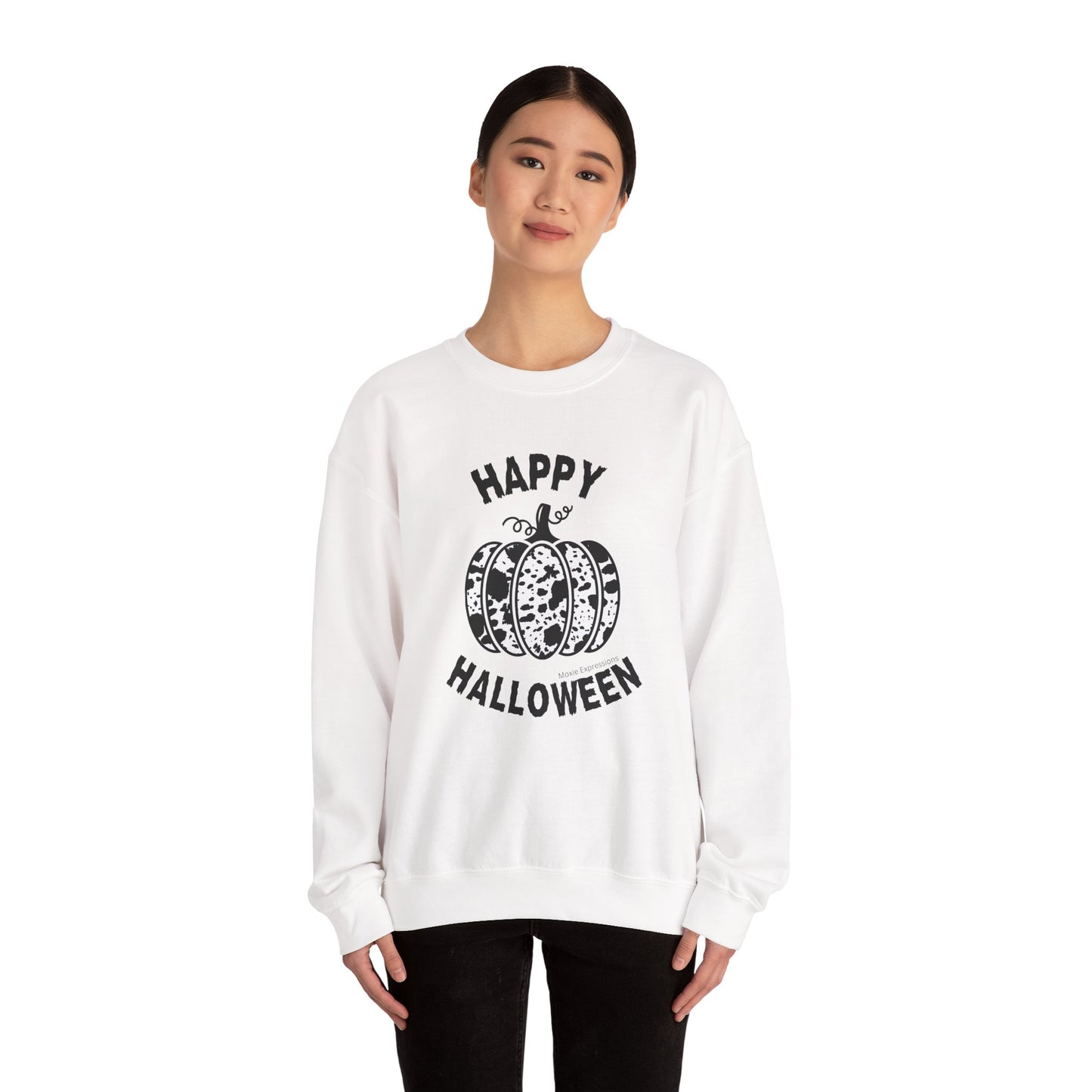 Cow Pumpkin Patch Unisex Crewneck Sweatshirt