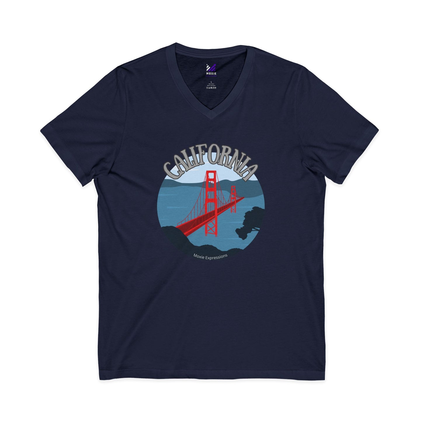 Bridges of Glory Unisex Jersey Short Sleeve V-Neck Tee