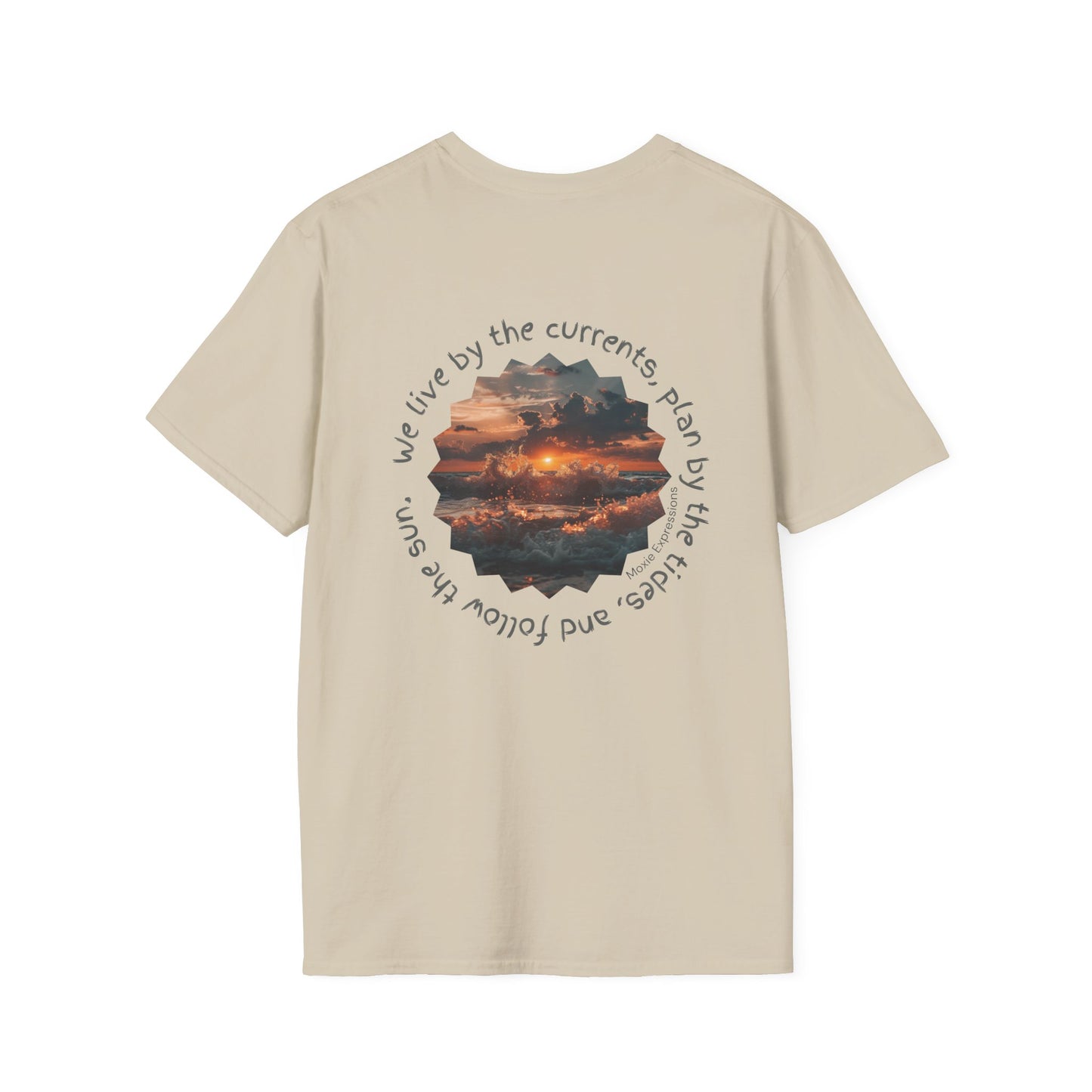 Florida Sunset Currents Unisex Softstyle Crewneck T-Shirt