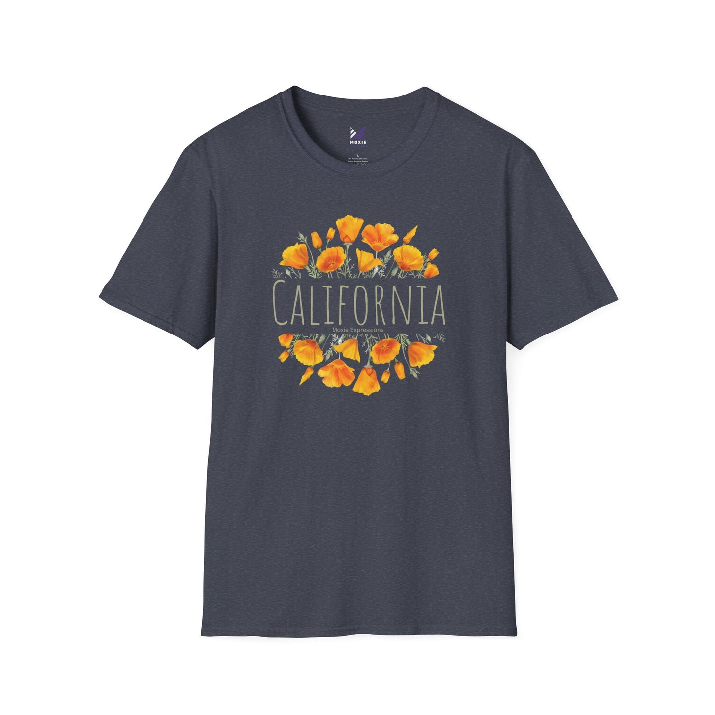 Golden Bloom Unisex Softstyle Crewneck T-Shirt