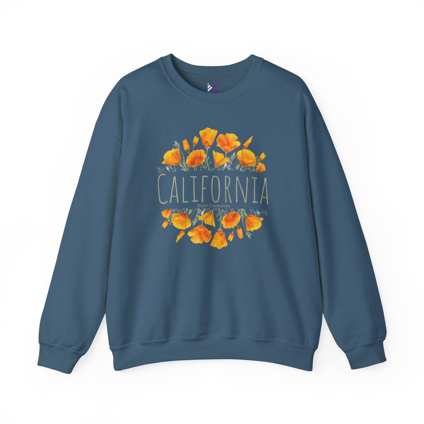 Golden Bloom Unisex Crewneck Sweatshirt