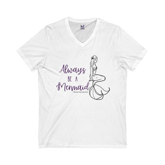 Mystic Mermaid Unisex Jersey Short Sleeve V-Neck Tee