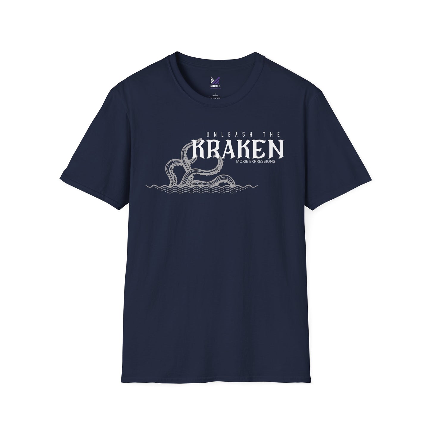 Kraken Storm Unisex Softstyle Crewneck T-Shirt