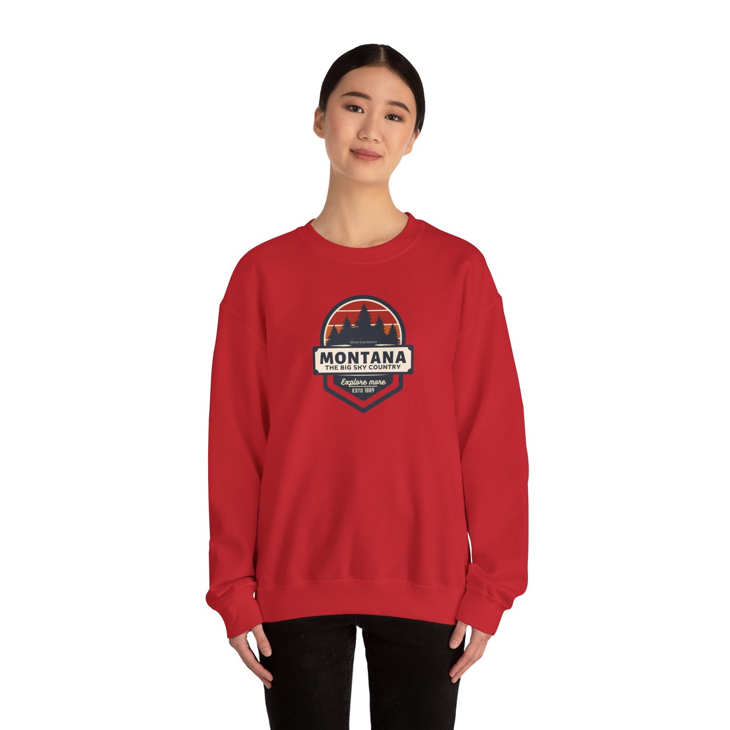 Montana Big Sky "Explore More" Unisex Crewneck Sweatshirt