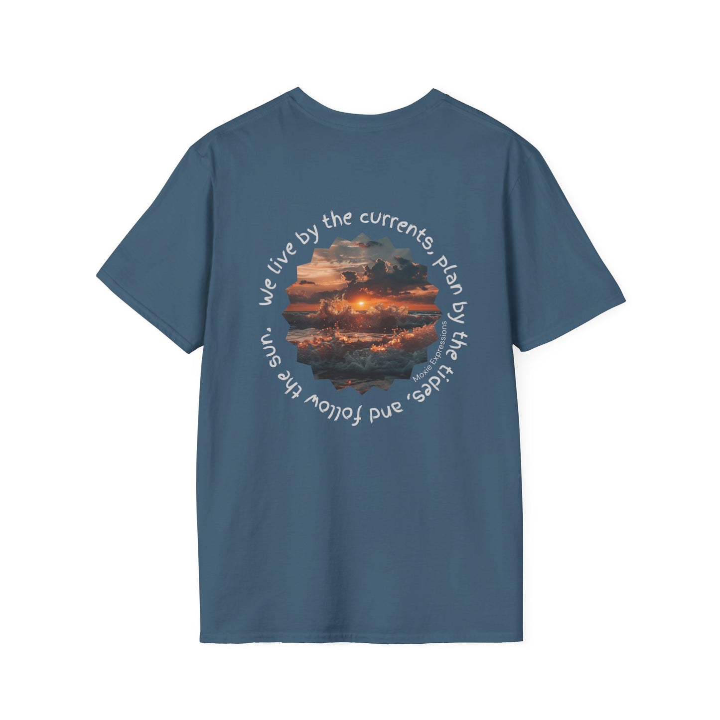 Florida Sunset Currents Unisex Softstyle Crewneck T-Shirt