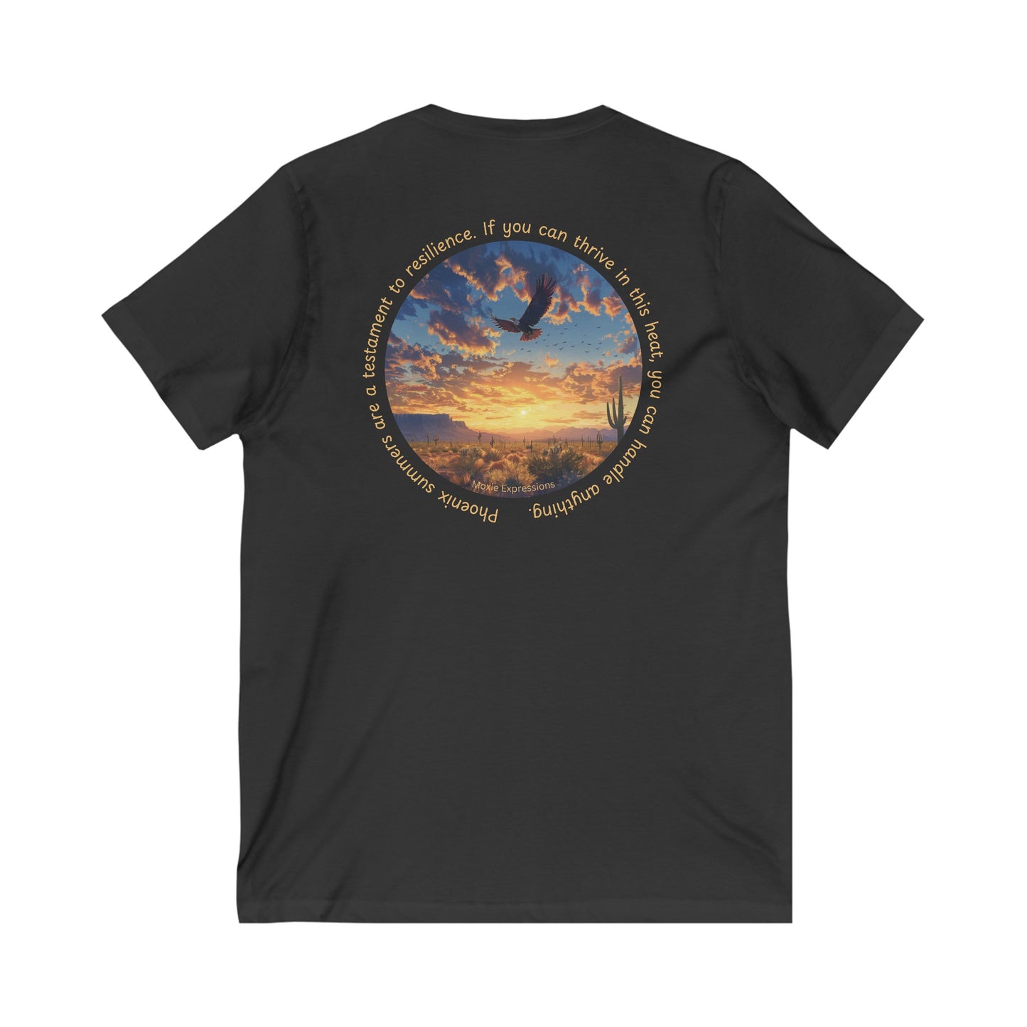 Desert Resilience Unisex Jersey Short Sleeve V-Neck Tee
