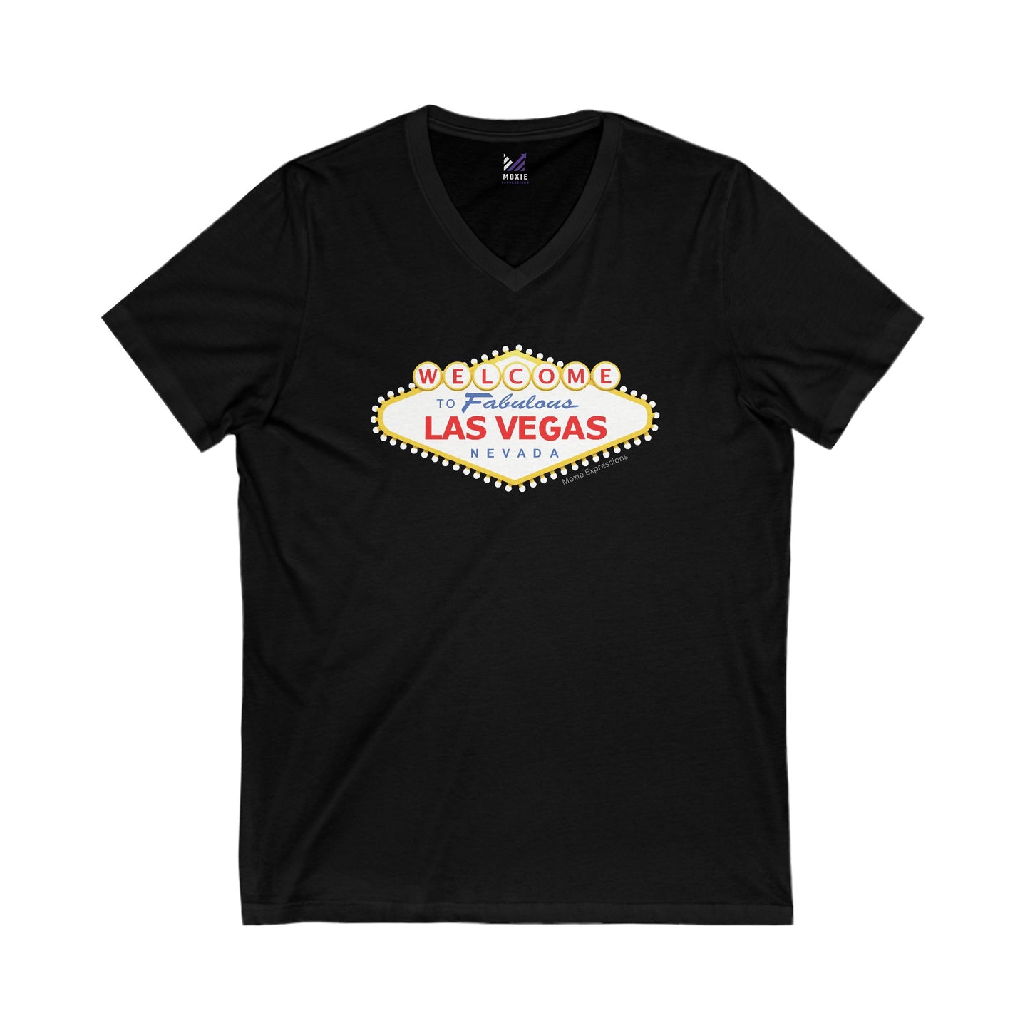 Vegas Vibes Unisex Jersey Short Sleeve V-Neck Tee