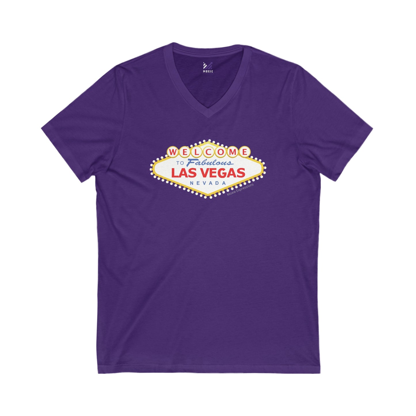 Vegas Vibes Unisex Jersey Short Sleeve V-Neck Tee