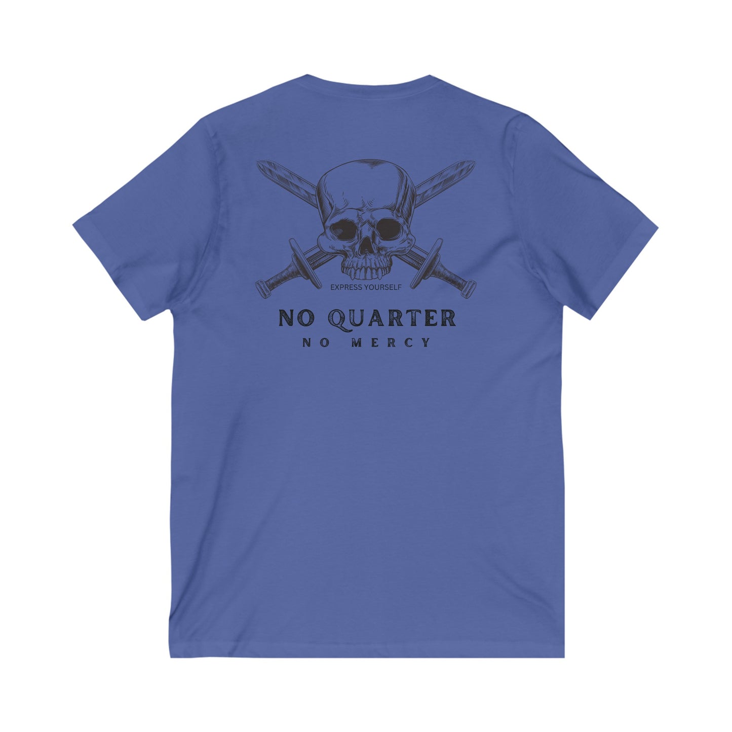 No Quarter No Mercy Unisex Jersey Short Sleeve V-Neck Tee