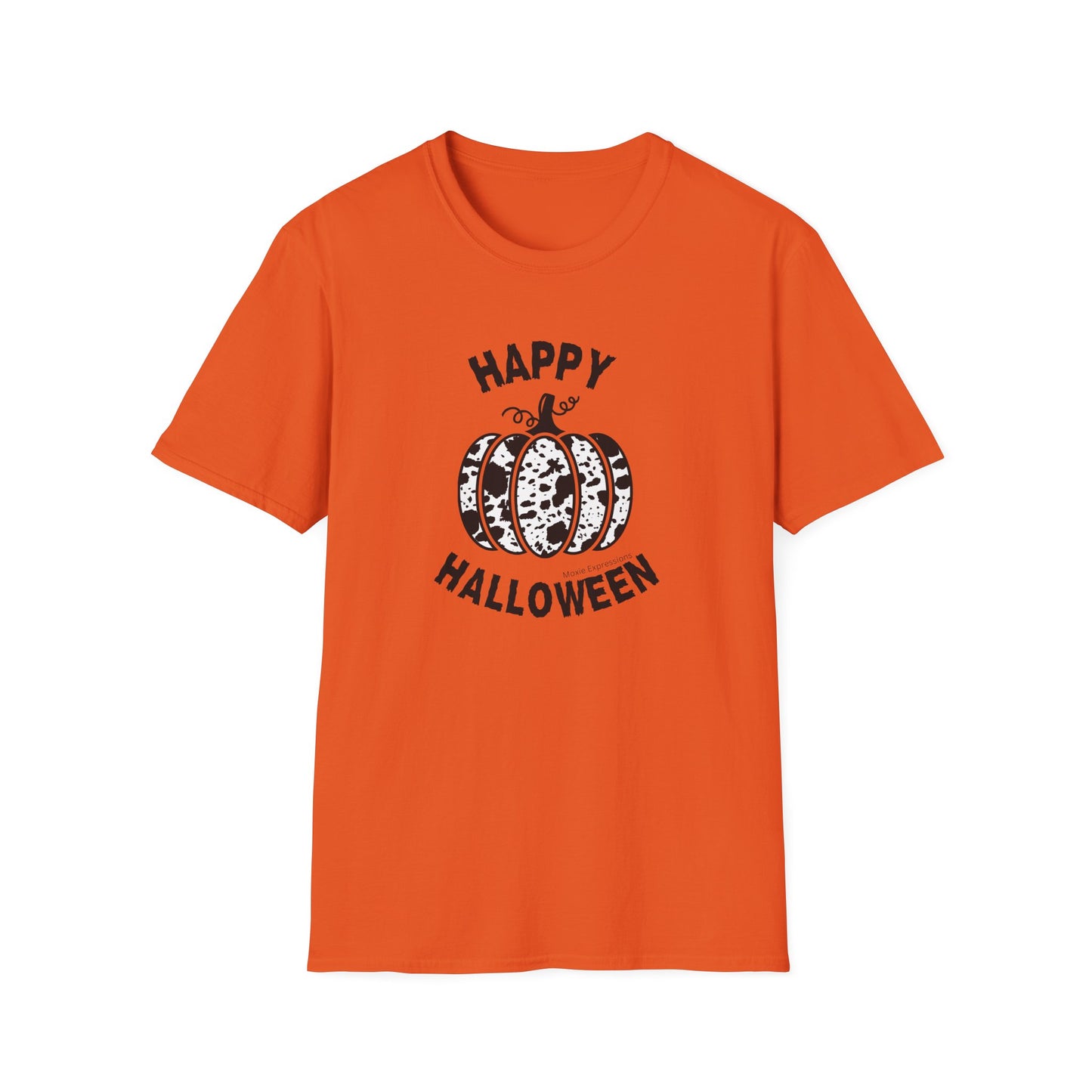 Cow Pumpkin Patch Unisex Softstyle Crewneck T-Shirt