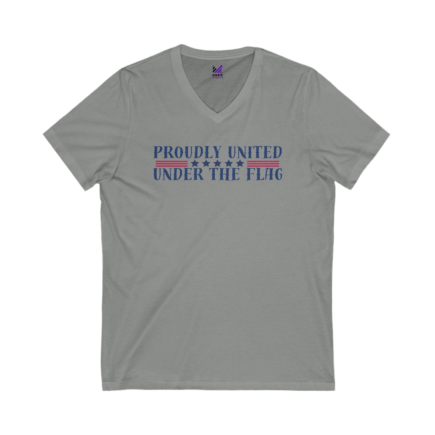 Proud Patriot Unisex Jersey Short Sleeve V-Neck Tee