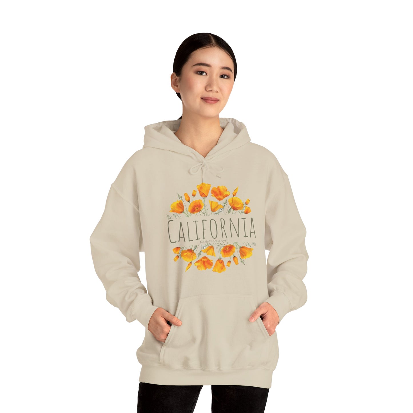 Golden Bloom Unisex Hooded Sweatshirt