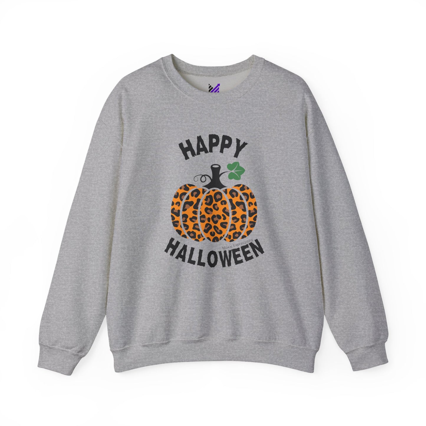 Cheetah Chic Pumpkin Patch Unisex Crewneck Sweatshirt