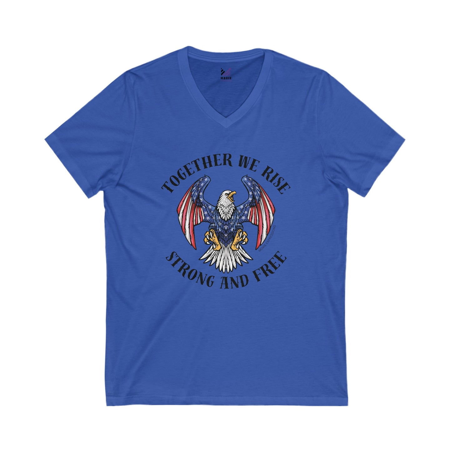 Wings of Unity Unisex Jersey Short Sleeve V-Neck Tee
