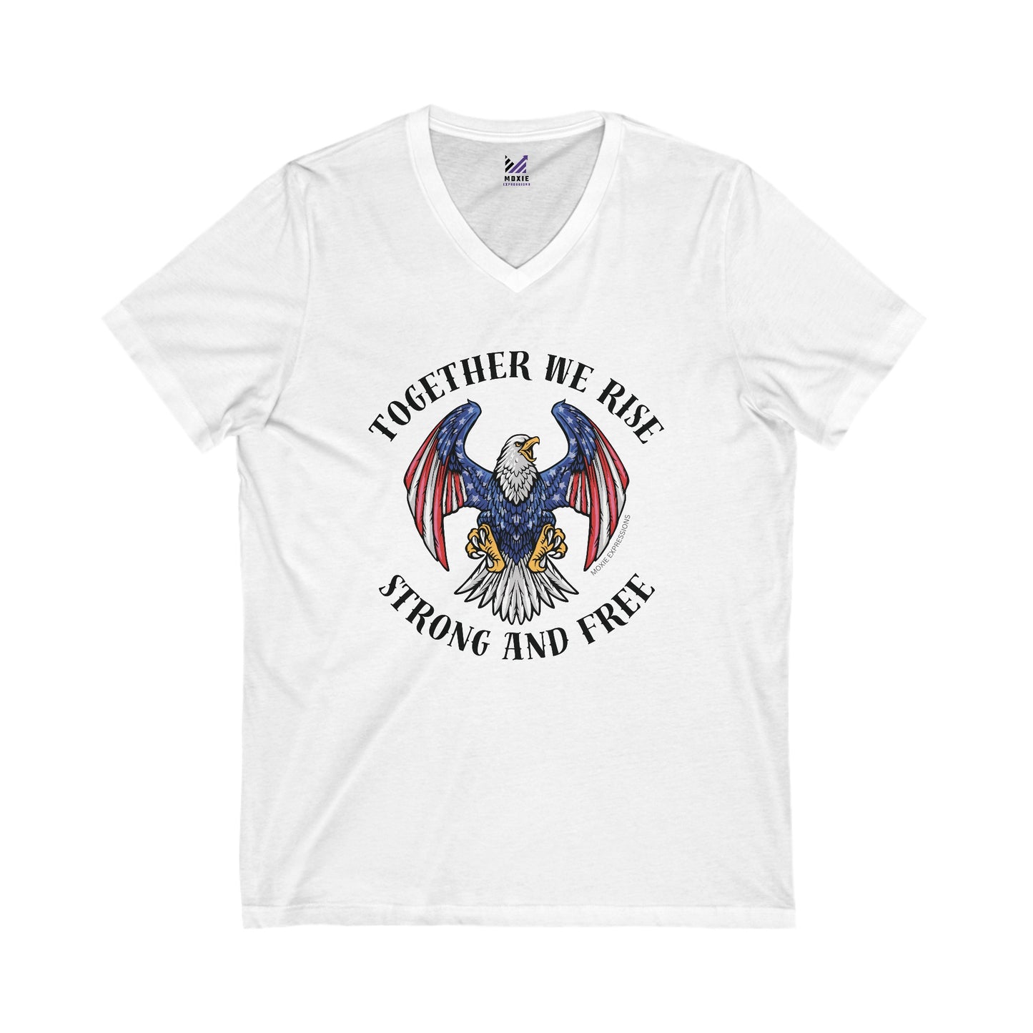 Wings of Unity Unisex Jersey Short Sleeve V-Neck Tee