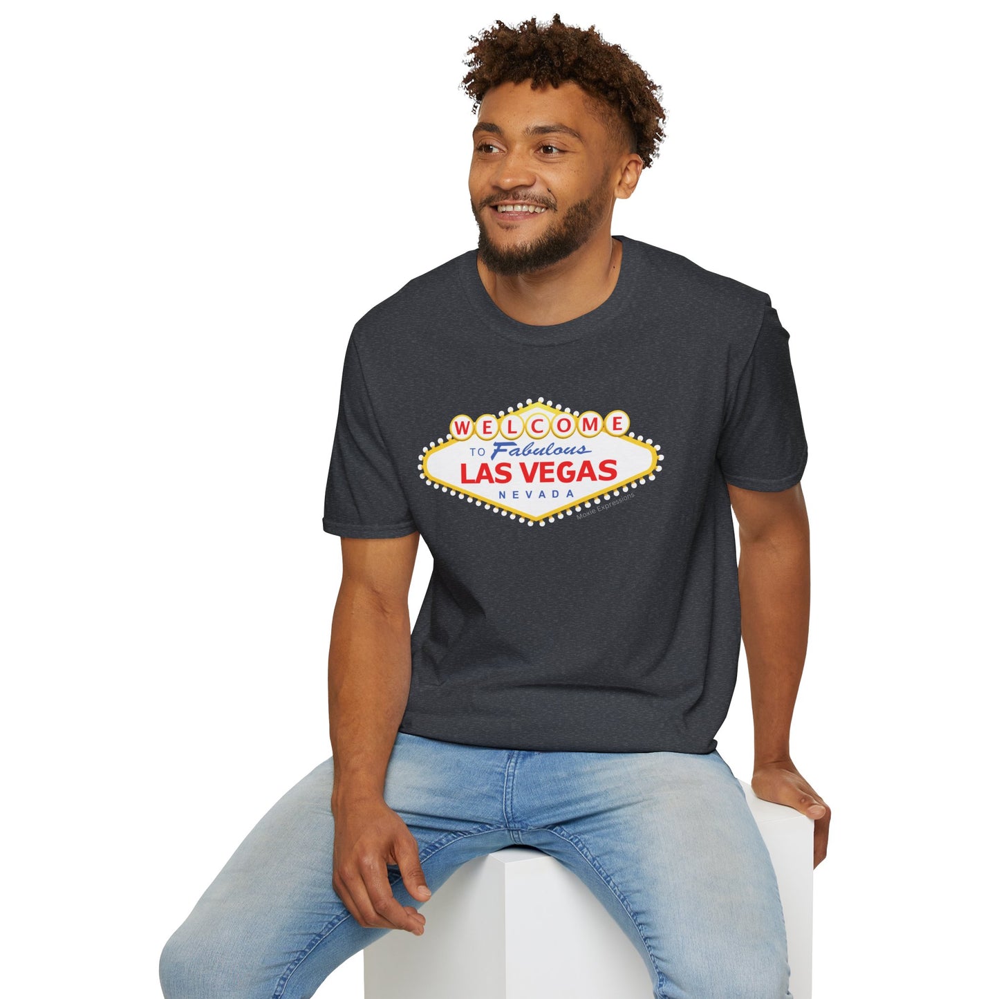 Vegas Vibes Unisex Softstyle Crewneck T-Shirt