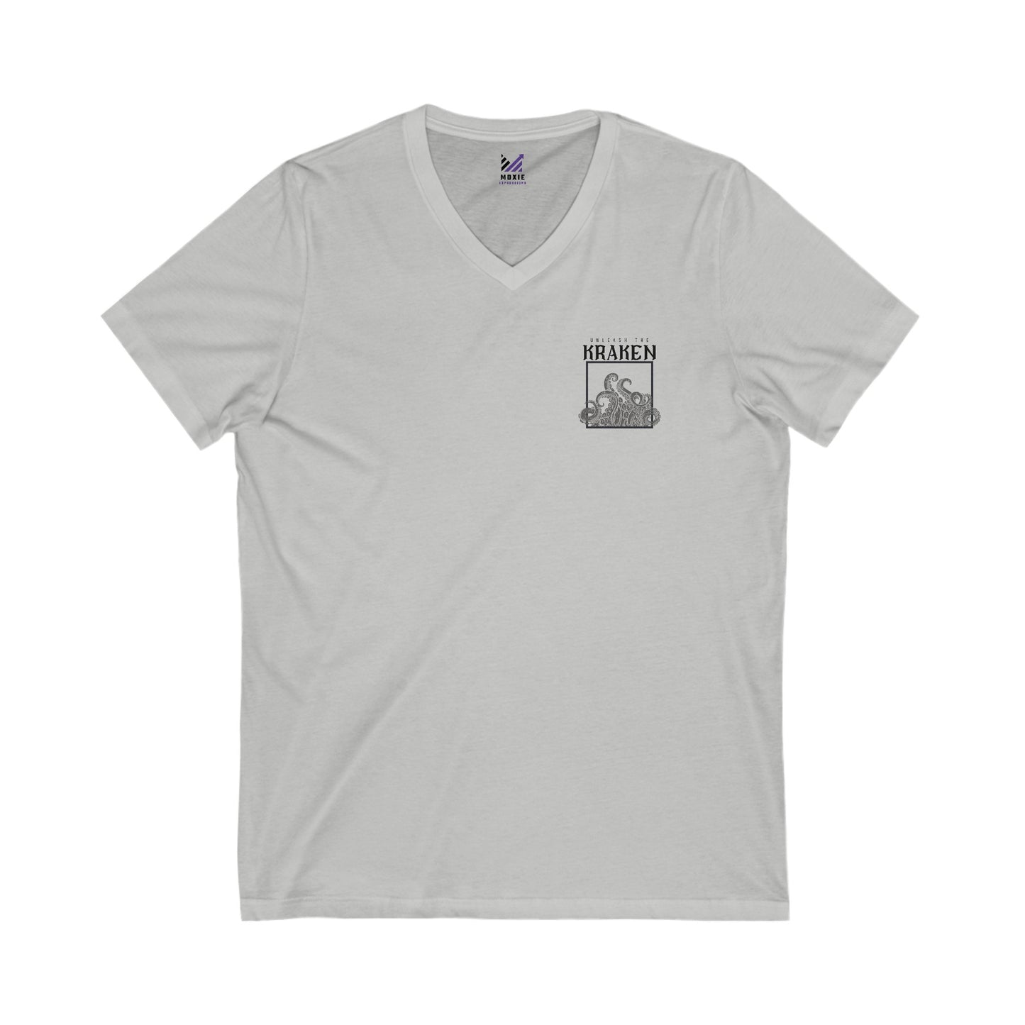Unleash the Kraken Unisex Jersey Short Sleeve V-Neck Tee