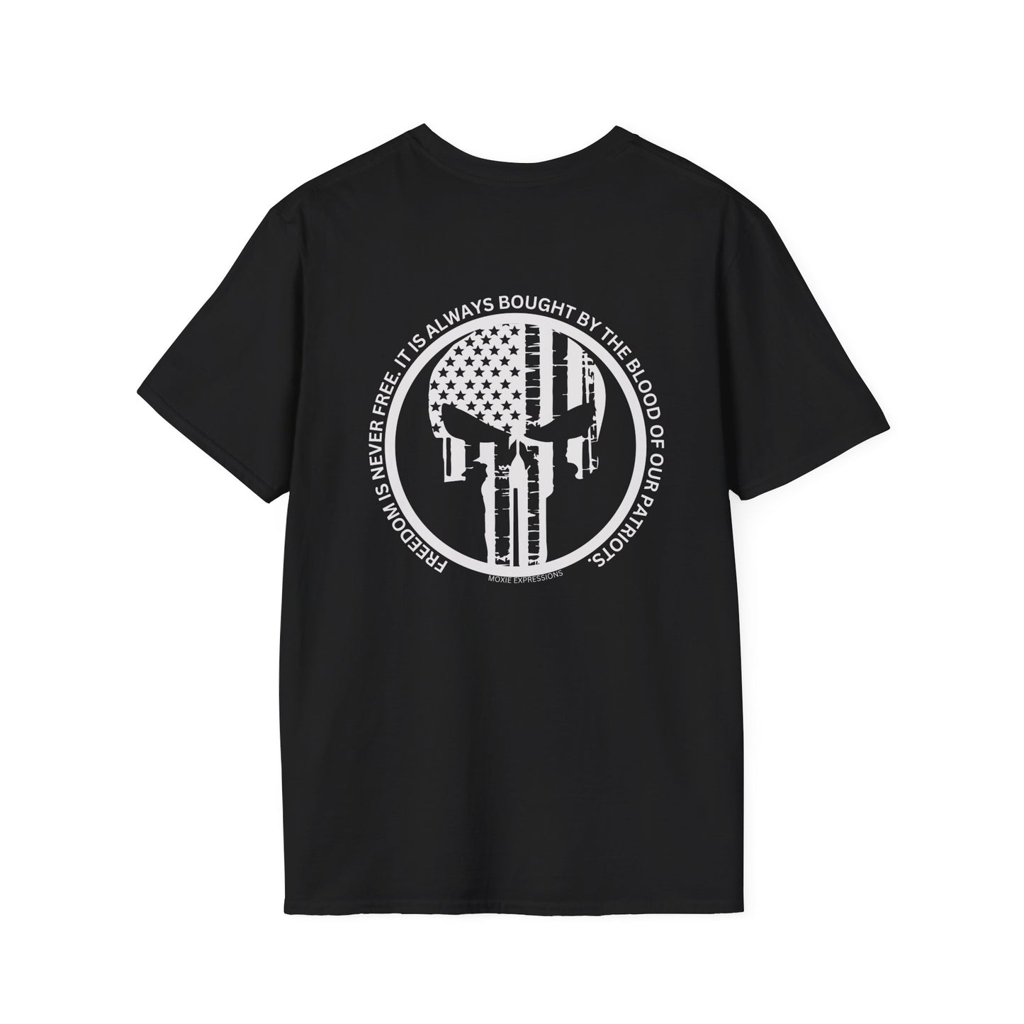 Patriotic Punisher Unisex Softstyle Crewneck T-Shirt