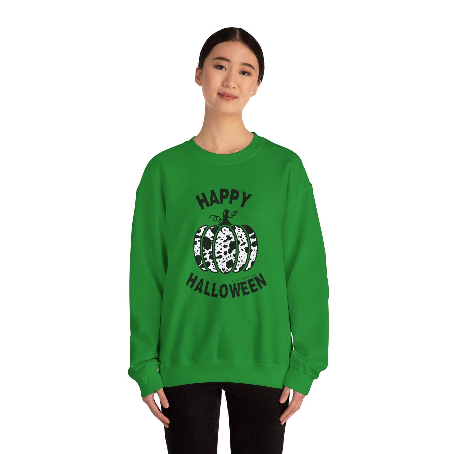 Cow Pumpkin Patch Unisex Crewneck Sweatshirt