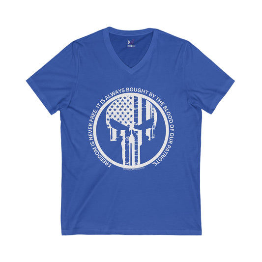 Patriot Protector Unisex Jersey Short Sleeve V-Neck Tee