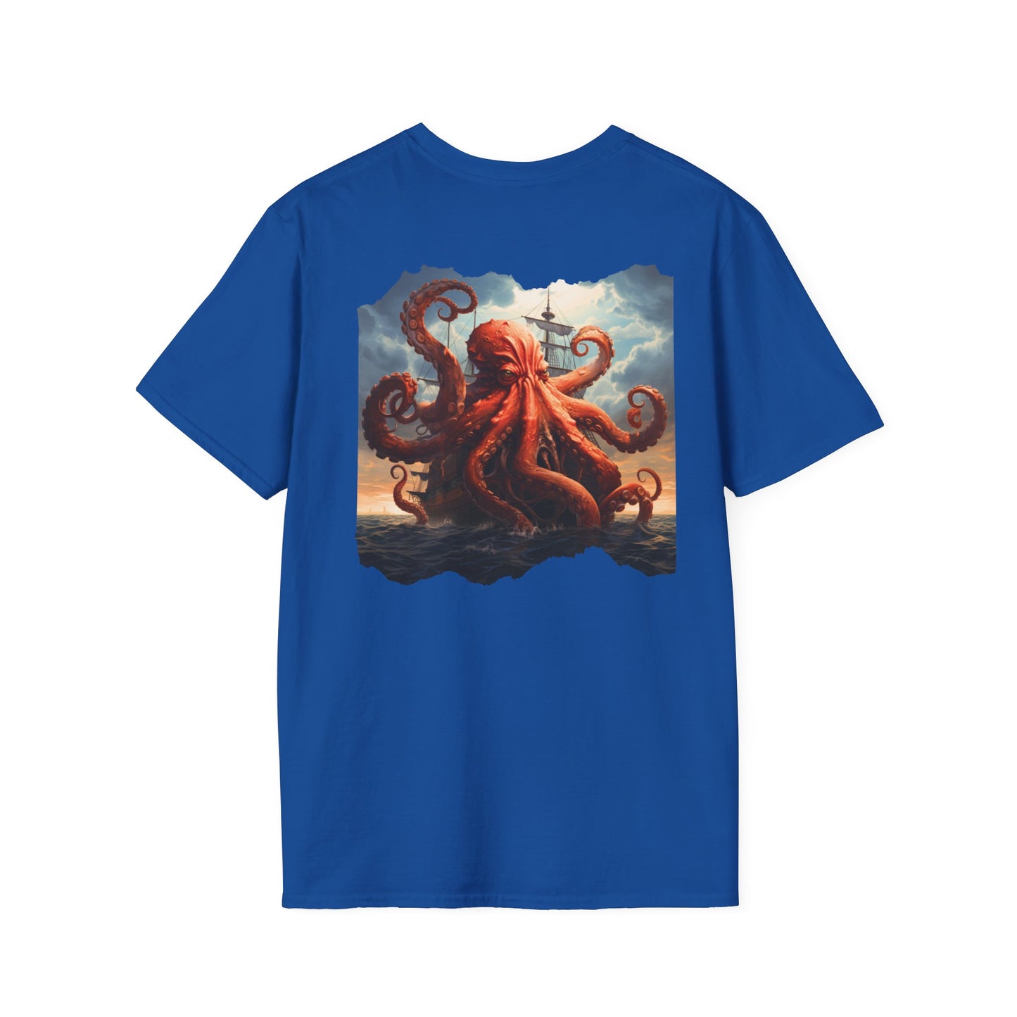 Kraken Storm Unisex Softstyle Crewneck T-Shirt
