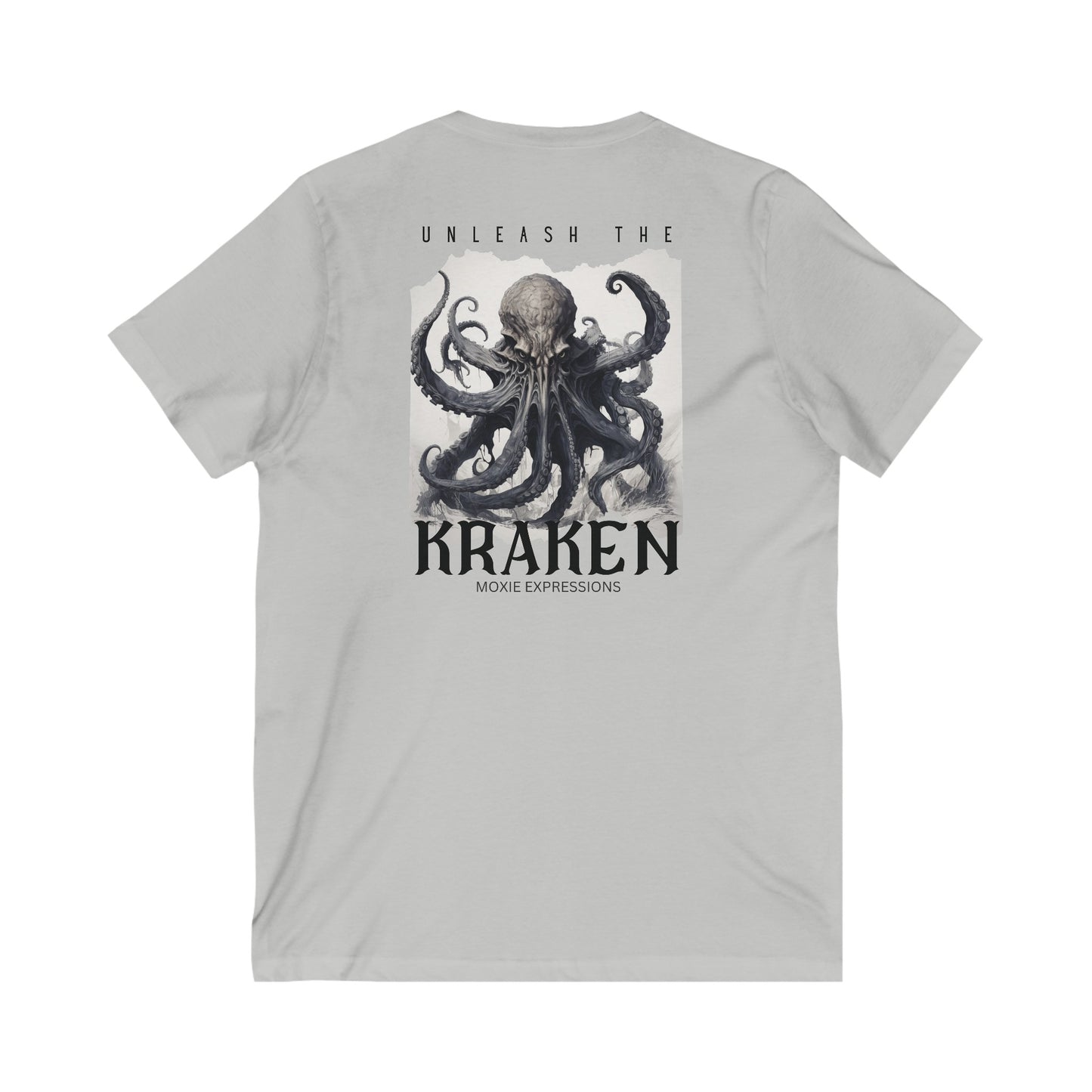 Unleash the Kraken Unisex Jersey Short Sleeve V-Neck Tee