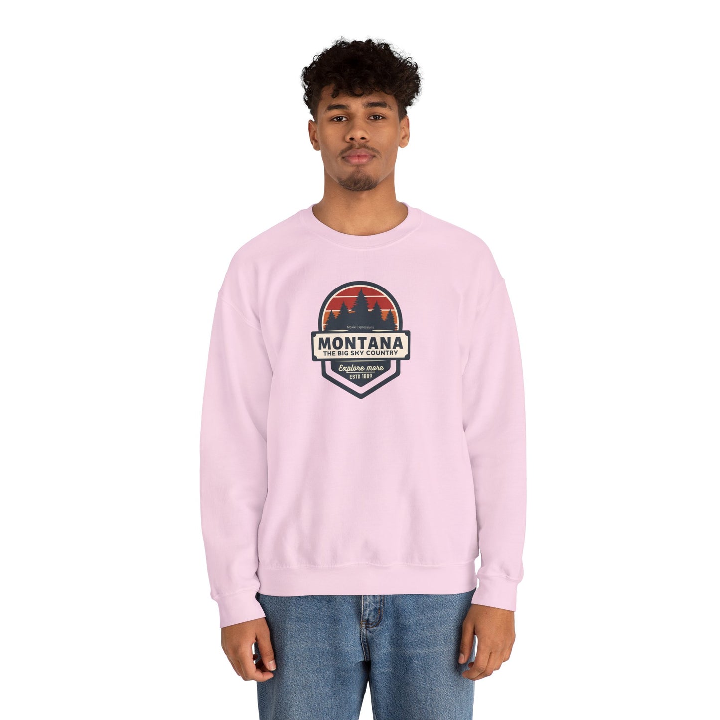 Montana Big Sky "Explore More" Unisex Crewneck Sweatshirt