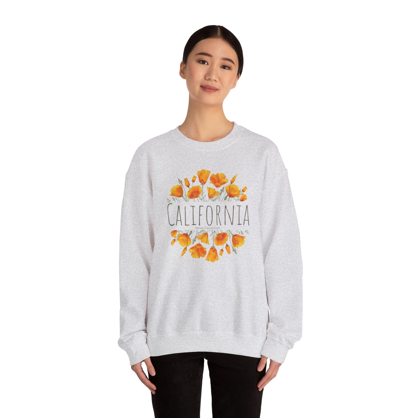Golden Bloom Unisex Crewneck Sweatshirt