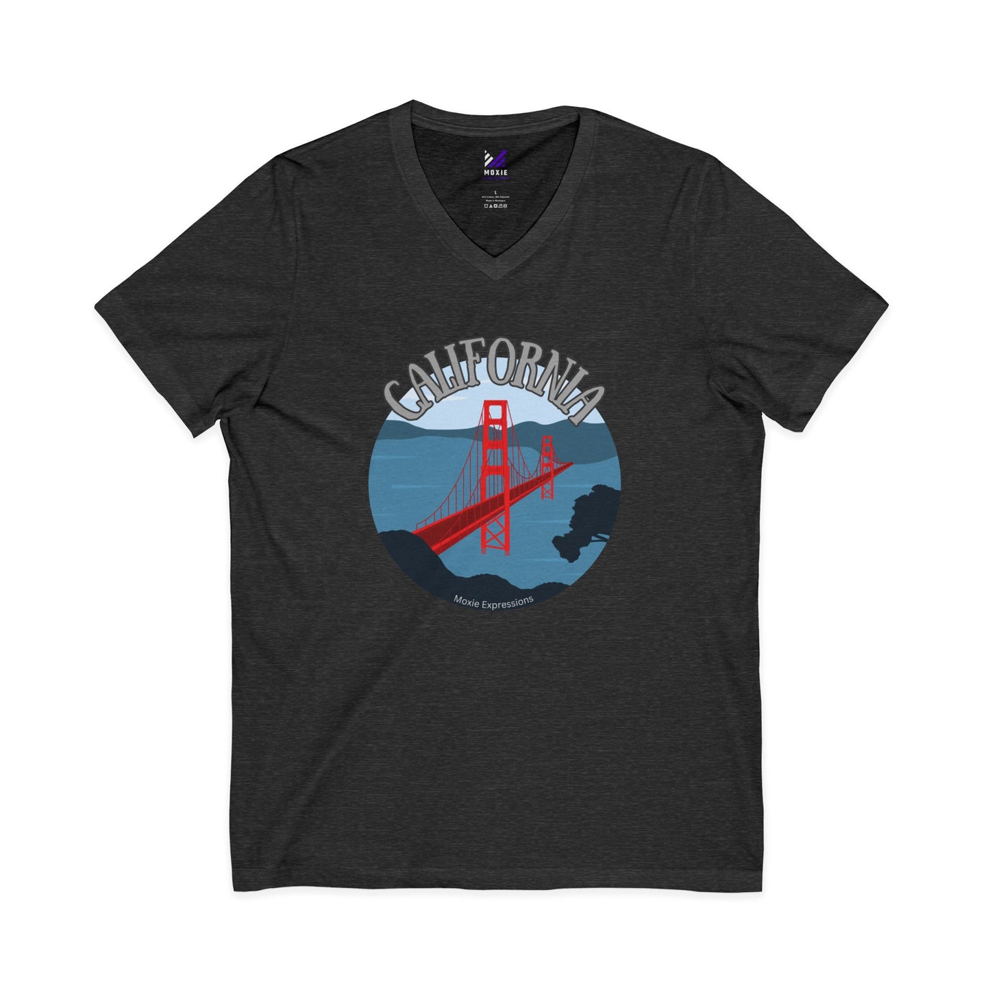 Bridges of Glory Unisex Jersey Short Sleeve V-Neck Tee