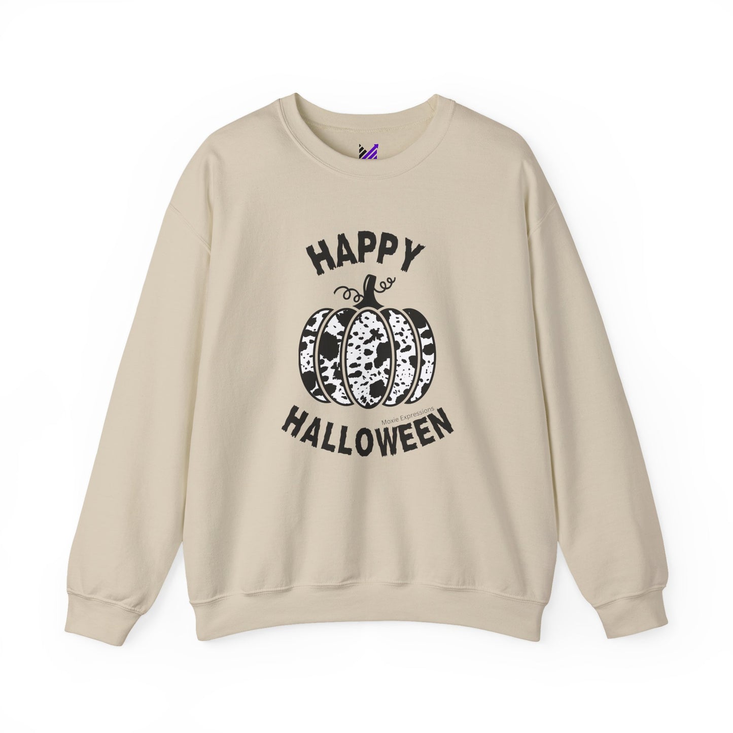 Cow Pumpkin Patch Unisex Crewneck Sweatshirt